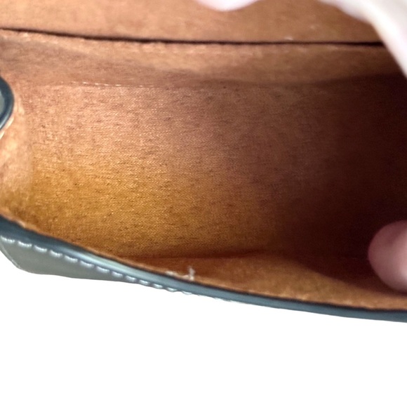 COACH Black Morgan Card Case Mini Leather Crossbody Bag - Picture 9 of 9